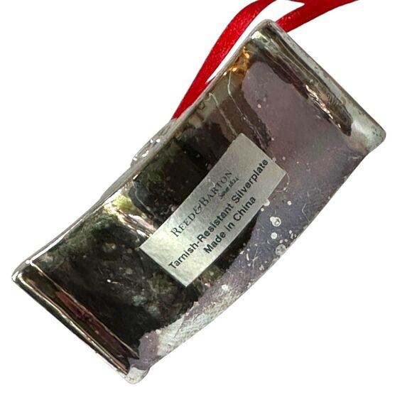 Vtg Reed & Barton Tarnish Resistant Silverplate ROCKING HORSE Christmas Ornament - Picture 7 of 9